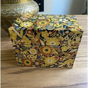 Vintage Midcentury 1960s Metal Receive Box With Dividers J Chein Co Floral Box